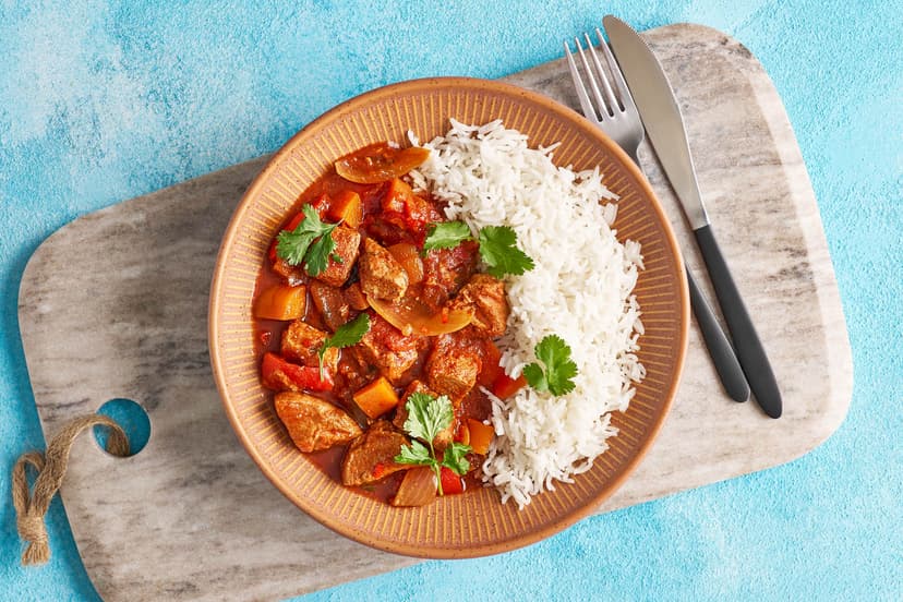 Cooking pork loin low and slow already makes it gorgeously tender and tasty. Simmer it in a garlicky, spicy sun-dried tomato and barbecue sauce, top with coriander sprigs and dish up with basmati and… well, it’s not just smokin’. It’s full-on flavour fireworks!